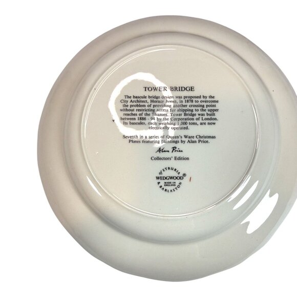 Queens Christmas Collectors Plates By Wedgwood Alan Price London Landmarks Set O - Picture 8 of 14